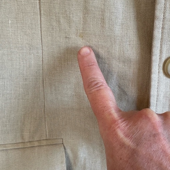 Ralph Lauren Polo 100% Linen Tan 3 Button Blazer Jacket  Sz L - Picture 7 of 14